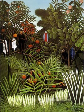  Rousseau Decoraci%C3%B3n Paredes - Paisaje exótico Henri Rousseau Postimpresionismo Primitivismo ingenuo
